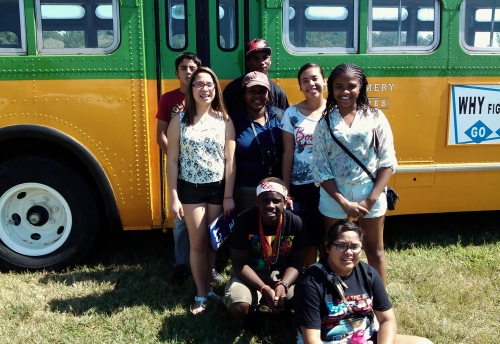 2013-08-23 Youth Trip to Washington - Rosa Parks' bus (2)